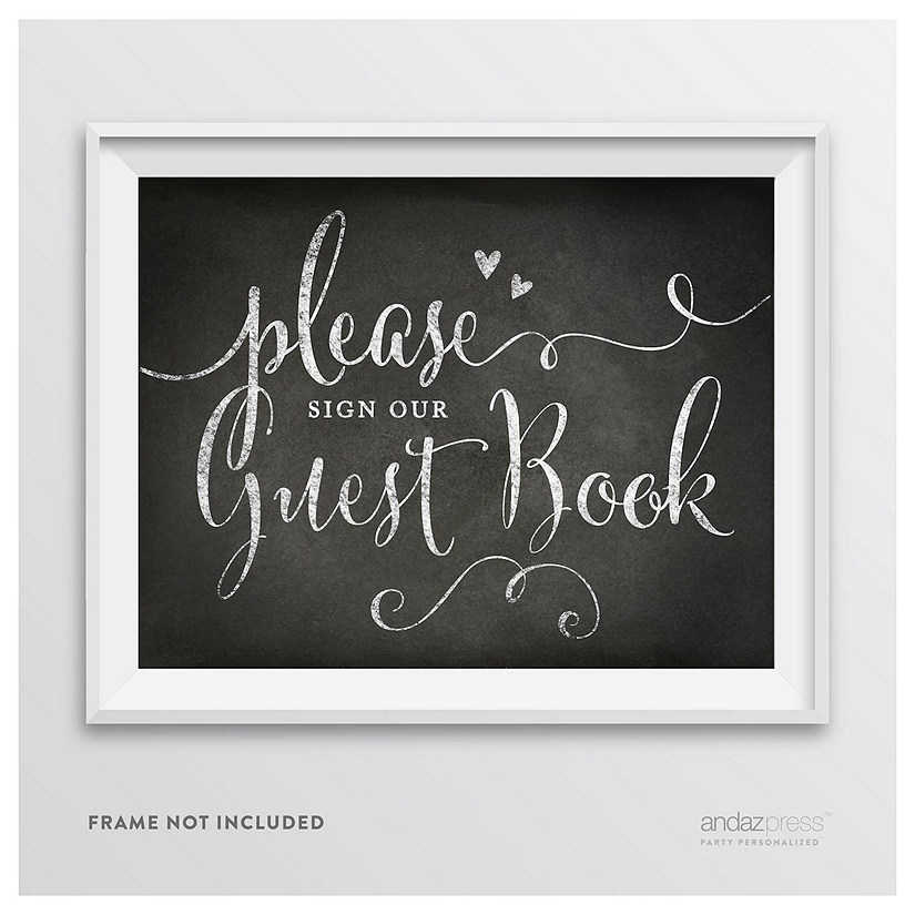 Vintage Chalkboard Guestbook Sign Image