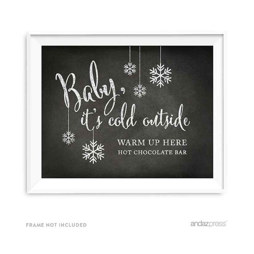 Vintage Chalkboard Hot Chocolate Sign Image