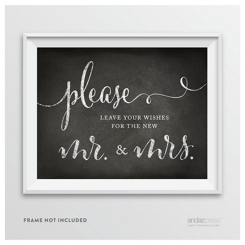 Vintage Chalkboard Leave Wishes Sign Image