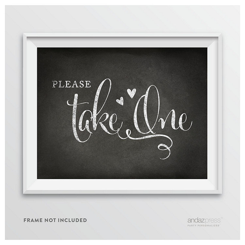Vintage Chalkboard Please Take One Sign Image