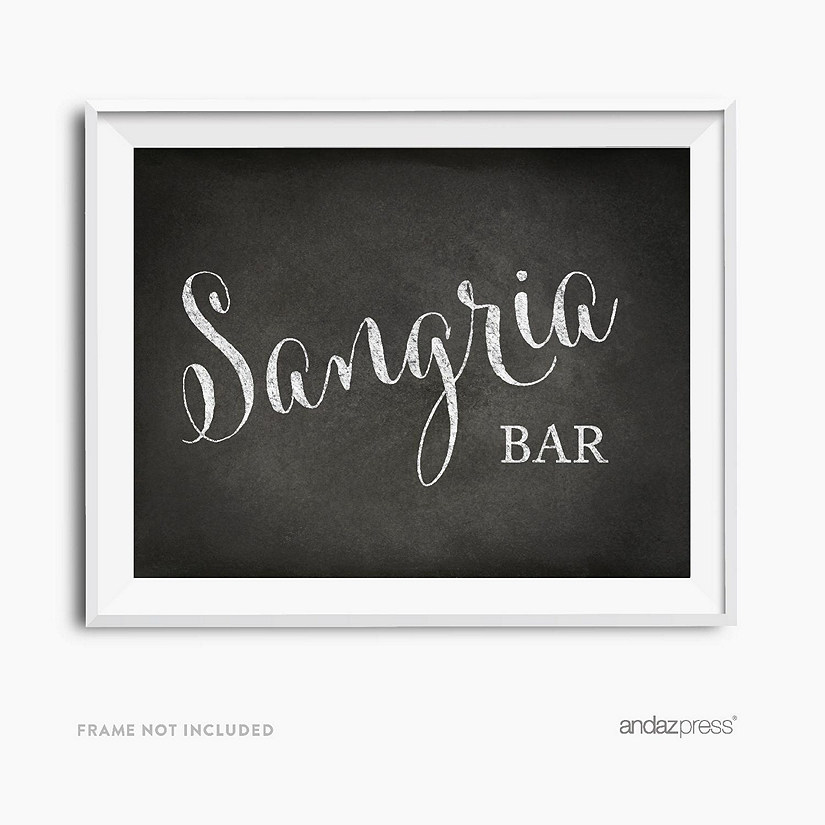 Vintage Chalkboard Sangria Bar Sign Image