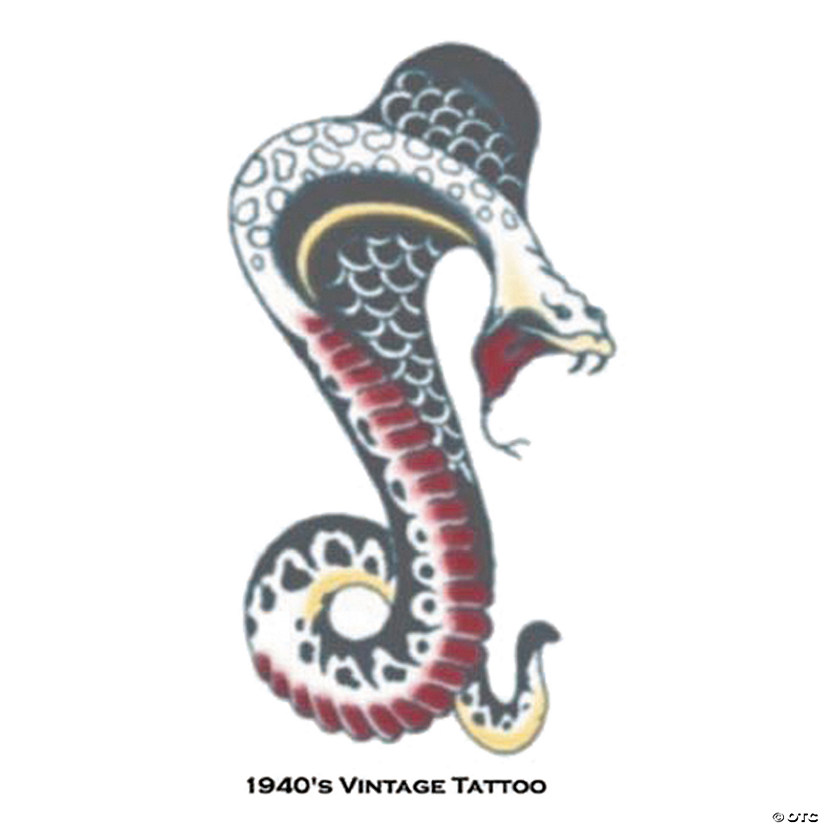 Vintage Cobra Tattoo Image