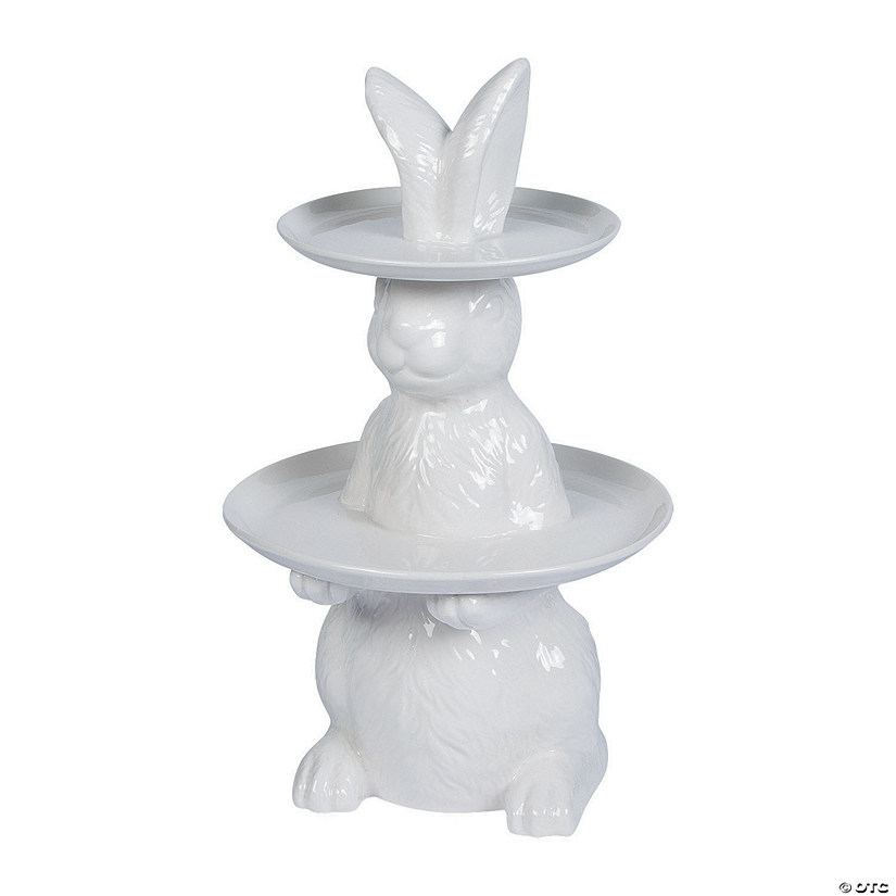 Vintage Easter Bunny Tiered Tray Image