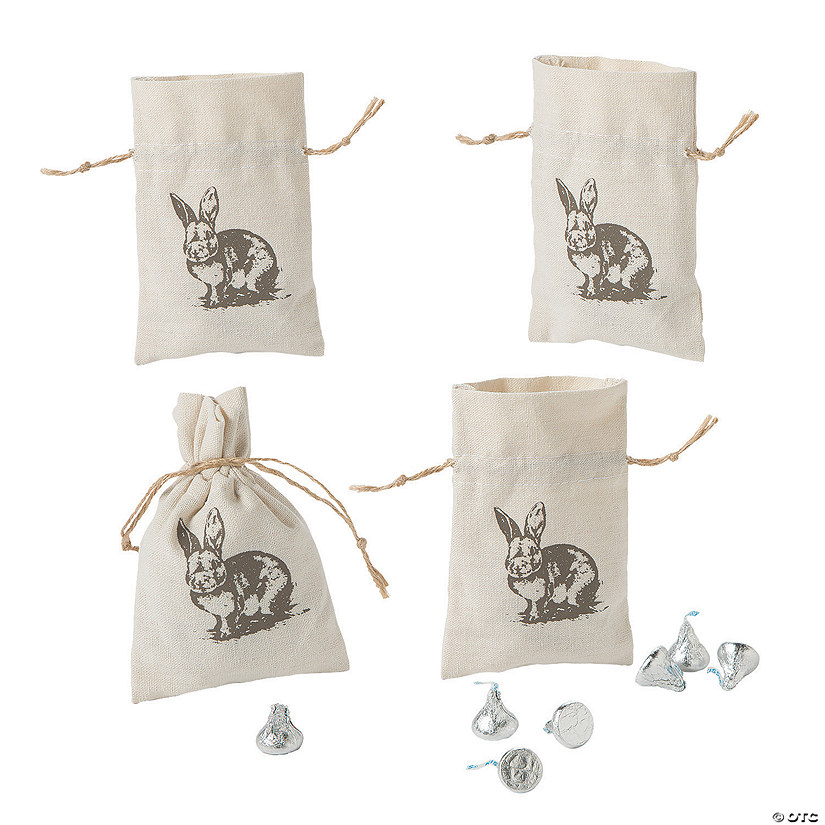 Vintage Easter Drawstring Treat Bags Oriental Trading