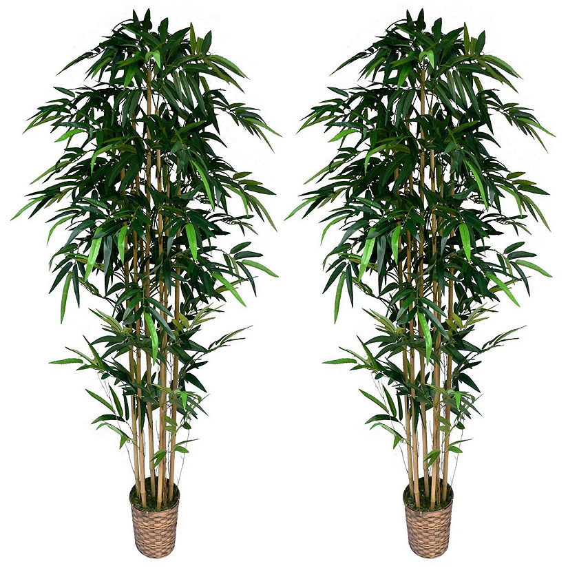 Vintage Home Artificial Faux Plastic 72" Tall Bamboo Tree In Bamboo