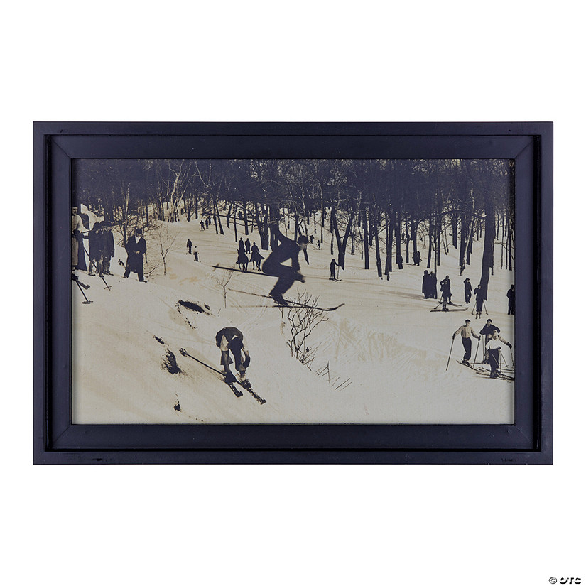 Vintage Ski Jump Wall Decor 18"L X 12"H Mdf/Paper Image