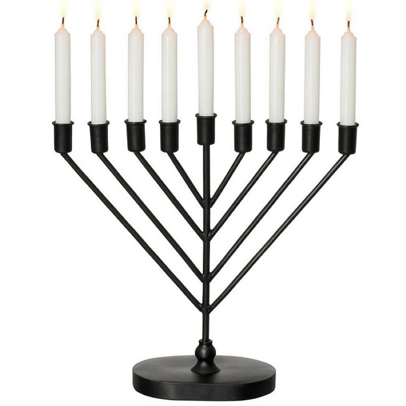 Vintiquewise Mid-Century Menorah Black Image