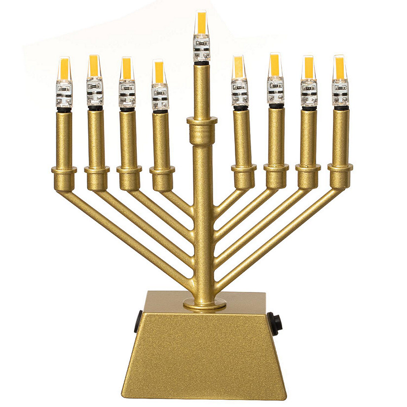 Vintiquewise V-Shape Menorah Gold Image