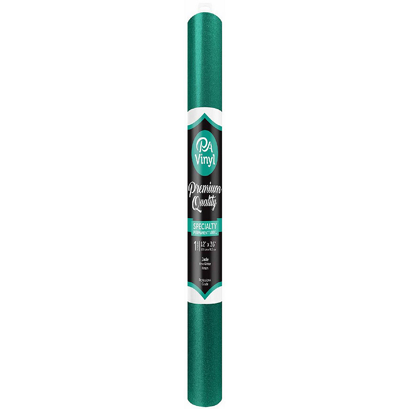 Vinyl 12x36 Roll Perm Adh Fine Glitter Jade Image