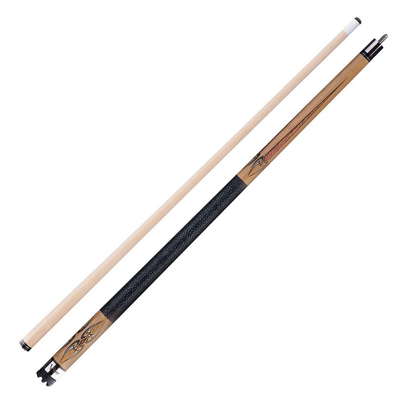 Viper Sinister Black and White Wrap with Brown Stain Billiard/Pool Cue ...