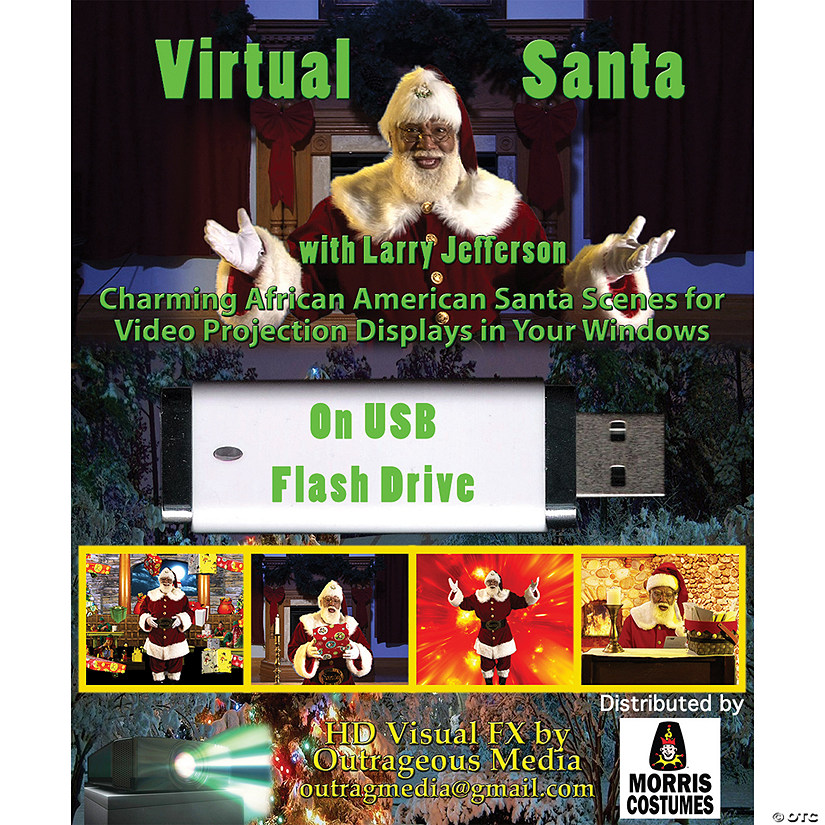 Virtual Santa Digital Decor Image