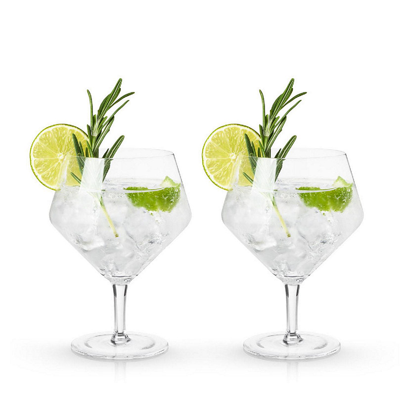 Viski Angled Crystal Gin and Tonic Glasses by Viski Image