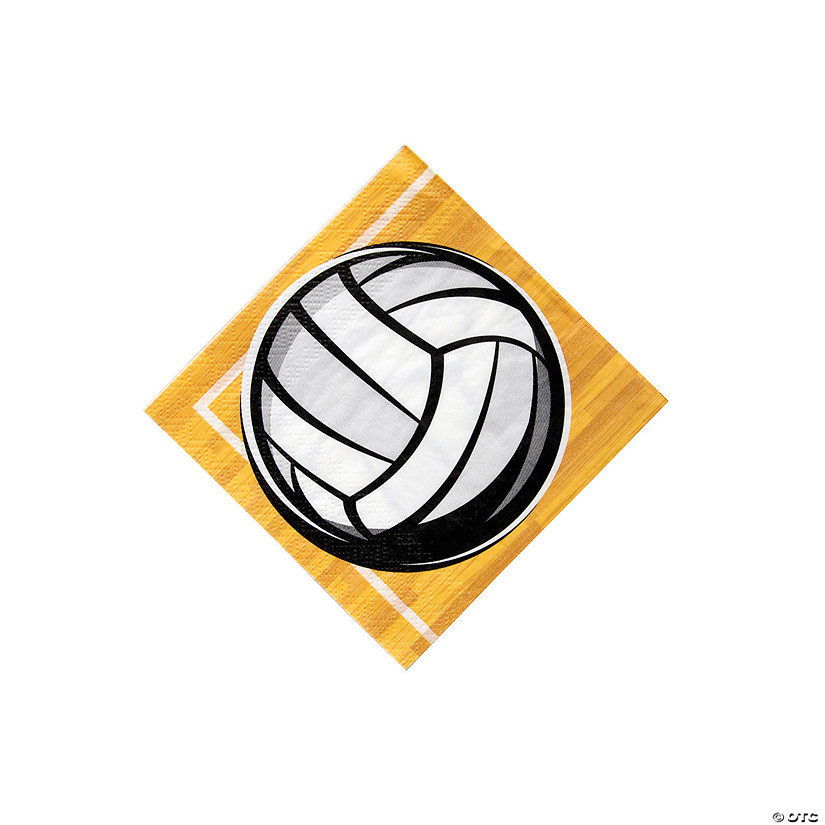 Volleyball Beverage Napkins - 16 Pc. Image