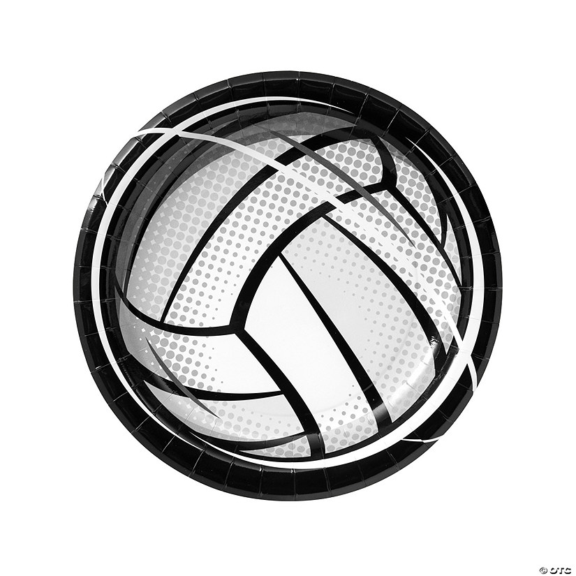 Volleyball Party Paper Dinner Plates 8 Pc. Oriental Trading