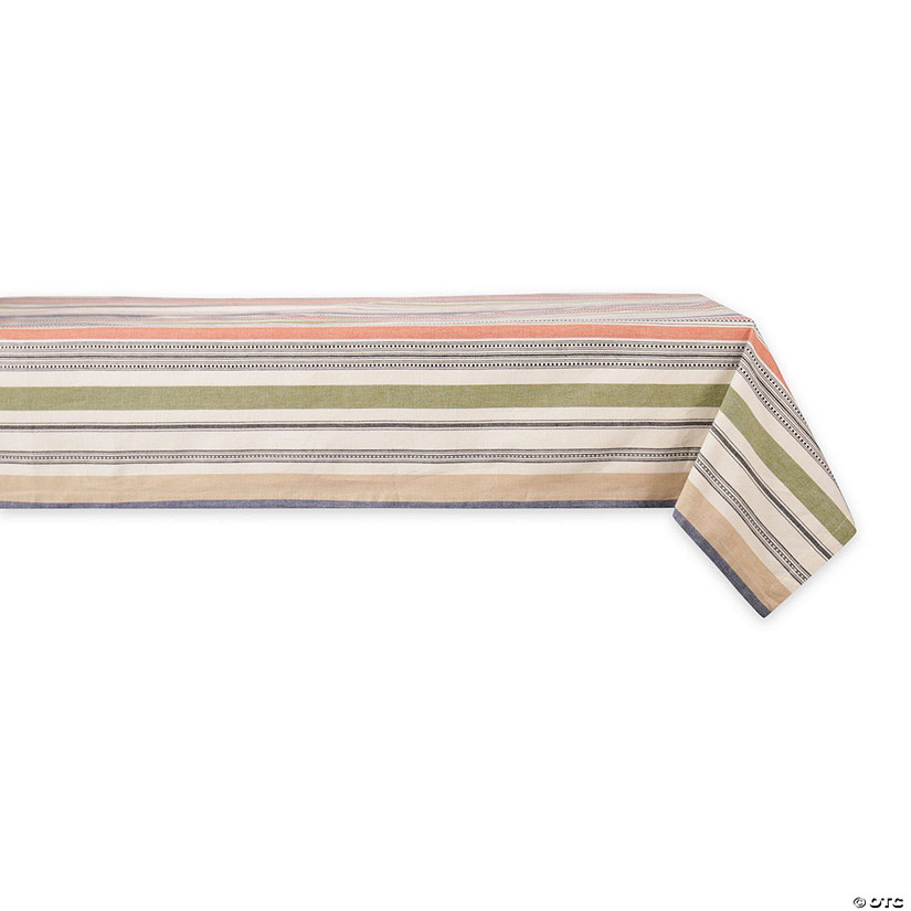 Warm Stripe Tablecloth 60X104 Image