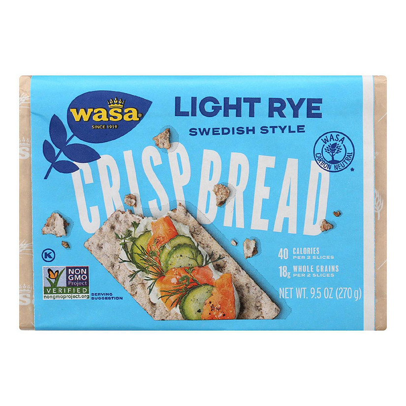 Wasa Crispbread Light Rye - Case of 12 - 9.5 oz. Image