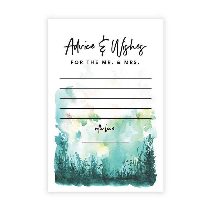 Watercolor Forest Advice 4x6IN 56PC Image