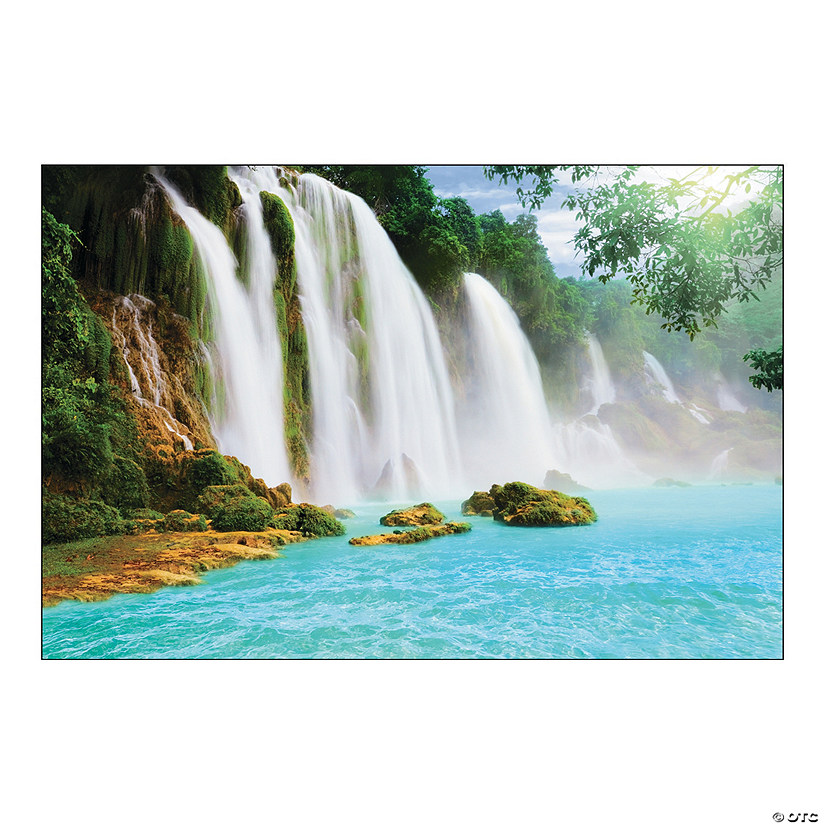 Waterfall Scene Backdrop - 3 Pc. Image