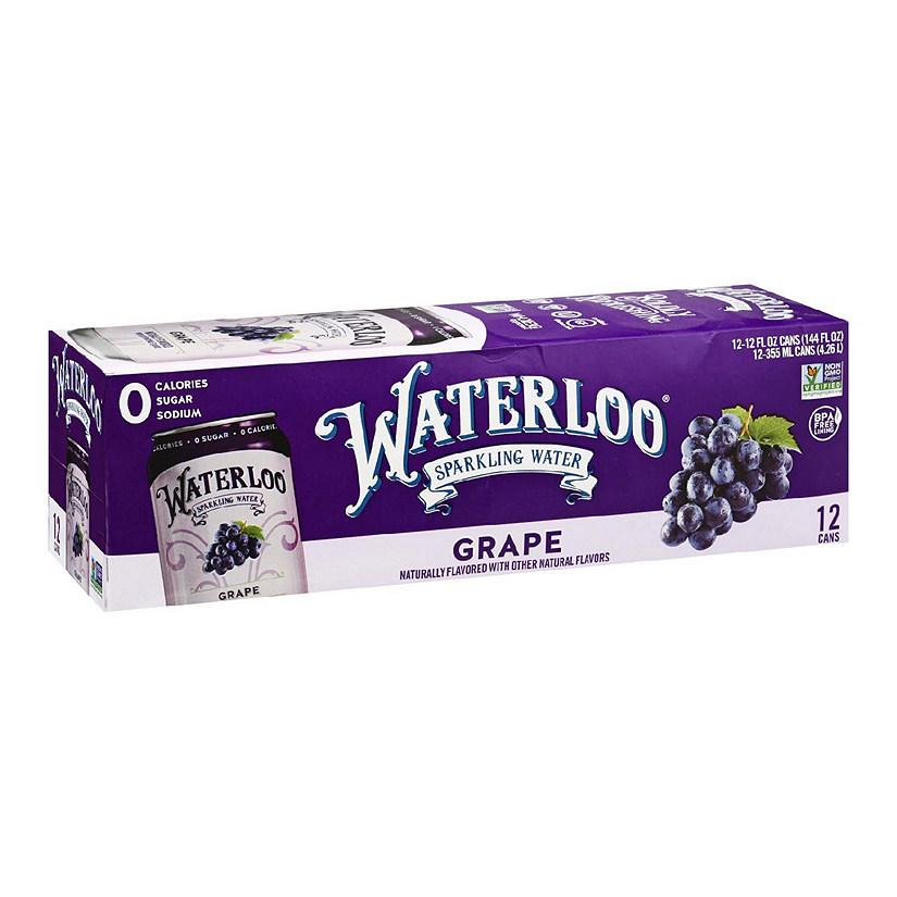 Waterloo - Sparkling Water Grape - Case of 2 - 12/12 FZ Image