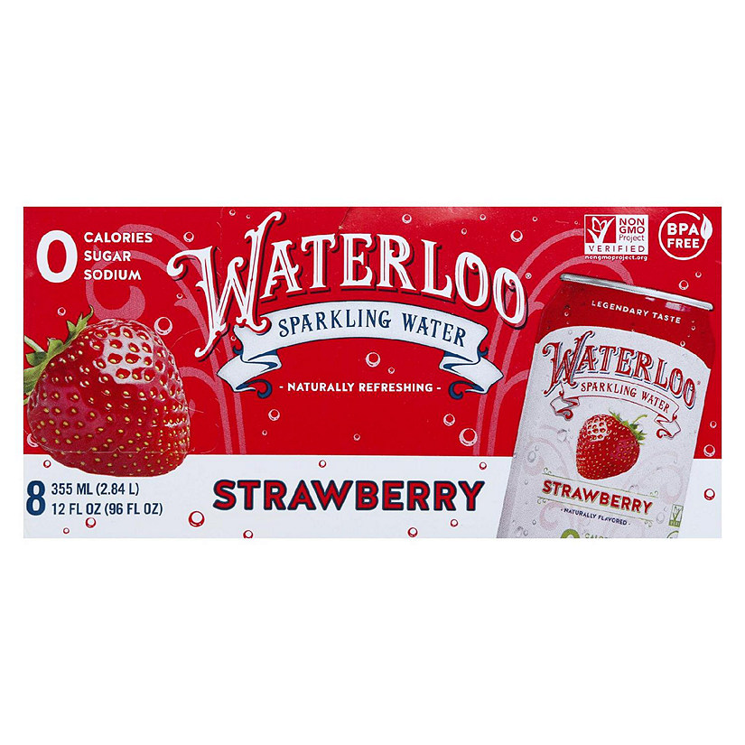 Waterloo - Water Spk Strawberry - Case of 3 - 8/12 OZ Image