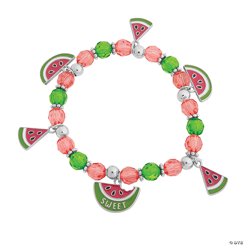 Watermelon Charm Bracelet Craft Kit - Makes 12 Image