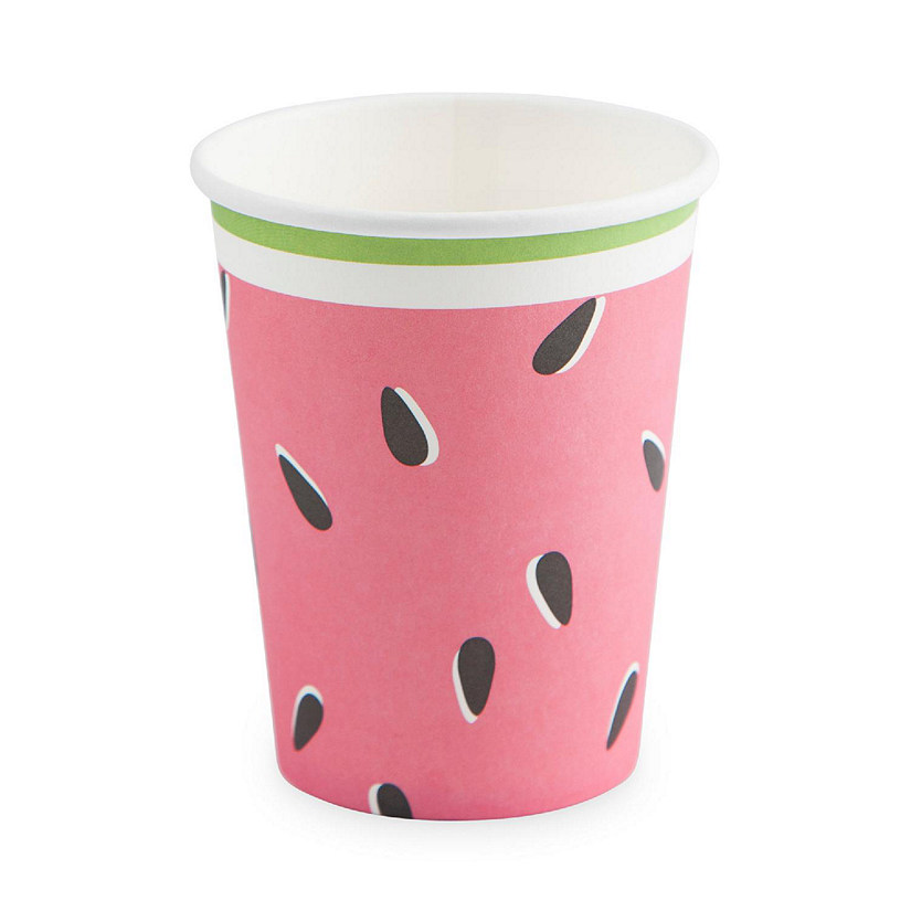 9 oz. Tutti Frutti Watermelon Disposable Paper Cups - 8 Ct. | Oriental  Trading