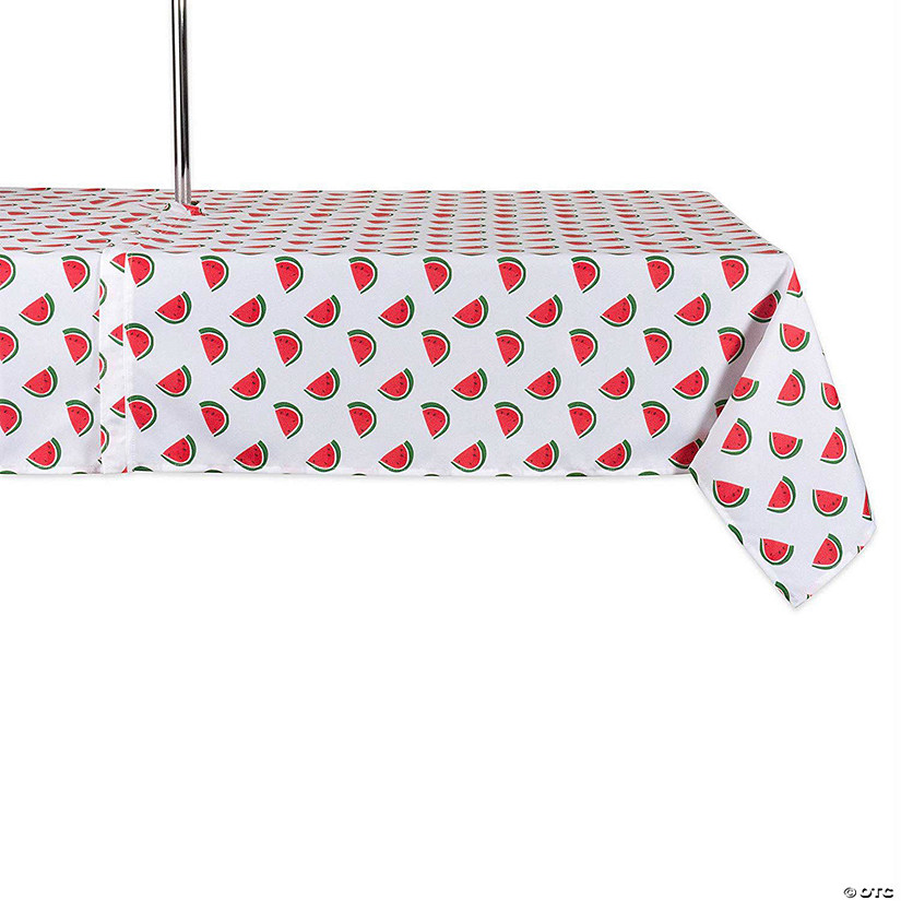Watermelon Print Outdoor Tablecloth With Zipper 60X84 Image