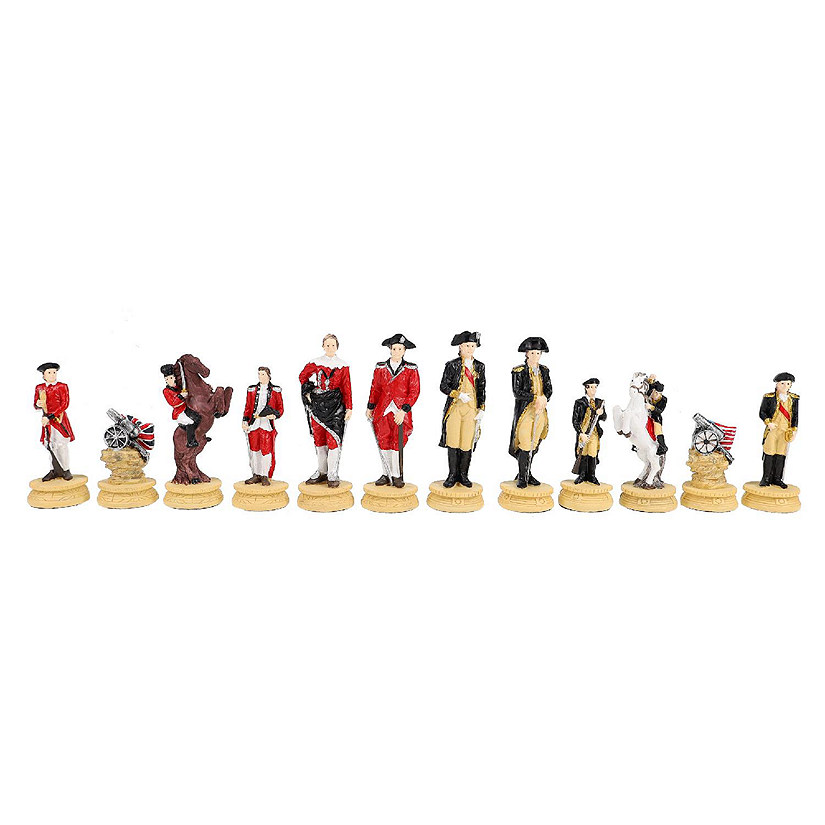 WE Games American Revolutionary War Chess Pieces, 3.5 inch king Image