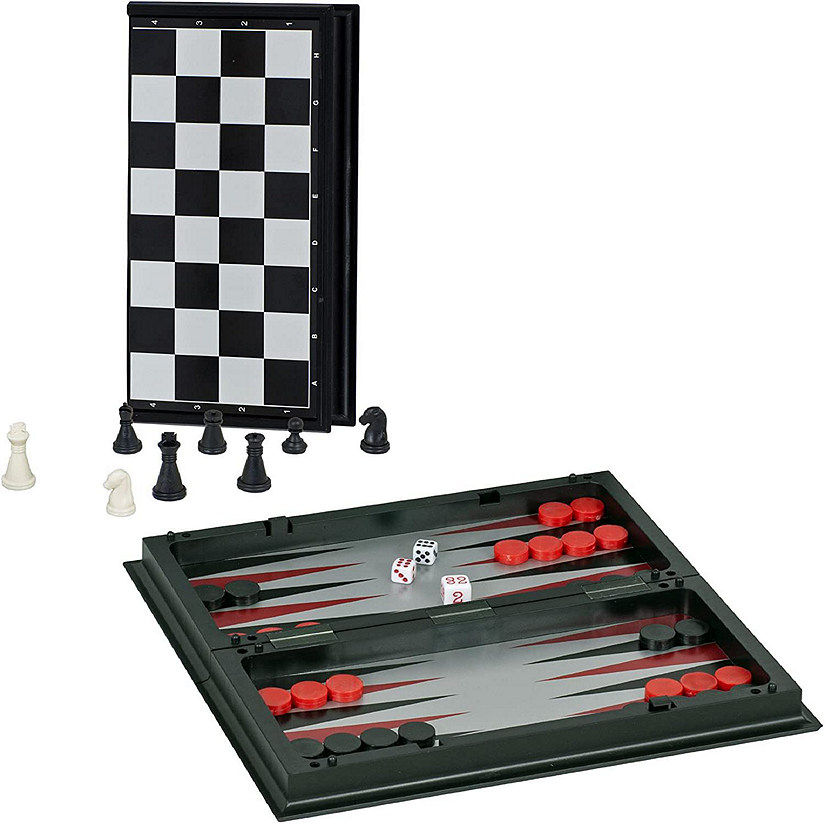 WE Games Magnetic 3-in-1 Combination Game Travel Set - 11 inches Image