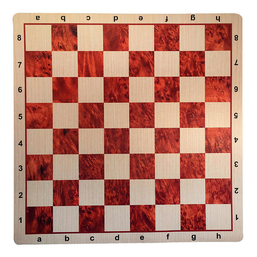 WE Games Mousepad Tournament Chessboard, Wood Grain Print, 20 in. Image
