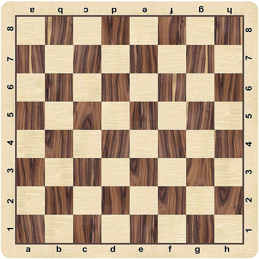 WE Games Mousepad Tournament Chessboard, Wood Grain Print, 20 in. Image
