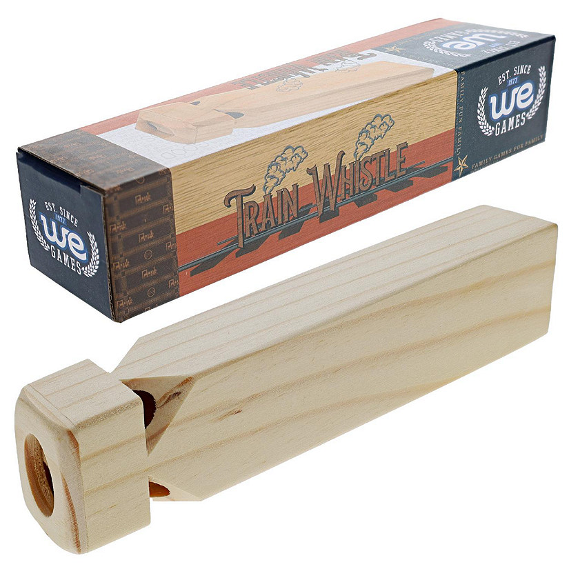 WE Games Old Fashioned Wooden Train Whistle Image