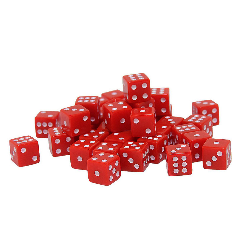 WE Games Red Square Cornered Dice - 100 Pack Image