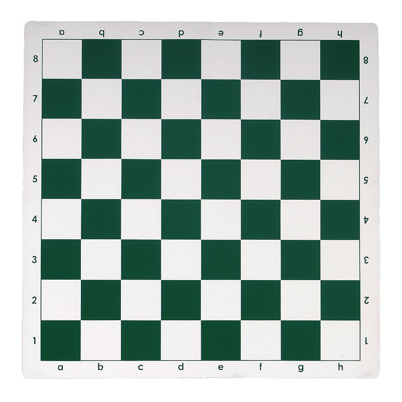 WE Games Tournament Roll Up Vinyl Chess Board - Green - 20 in. Image