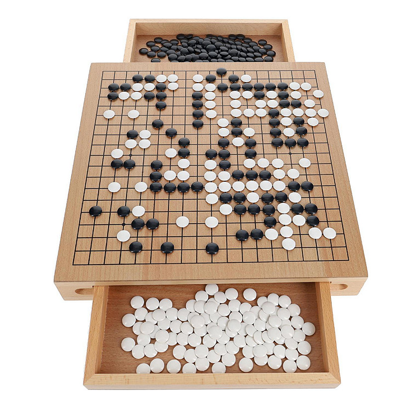 WE Games Wood GO Set with Pull Out Drawers -12 in. Image