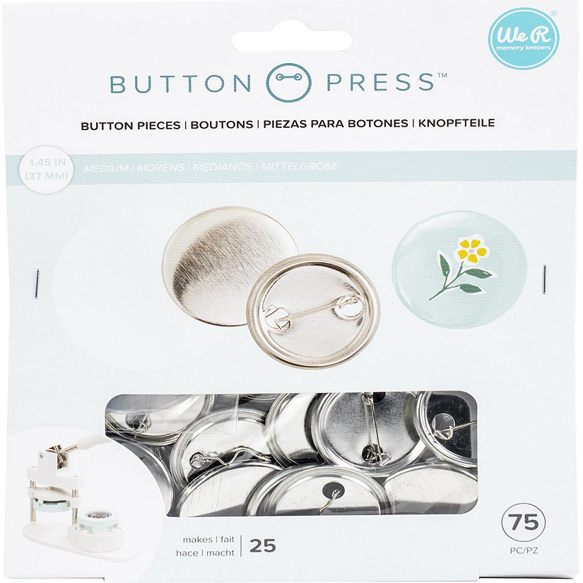 We R Button Press Refill Pack 25/Pkg-Medium (37mm) Image