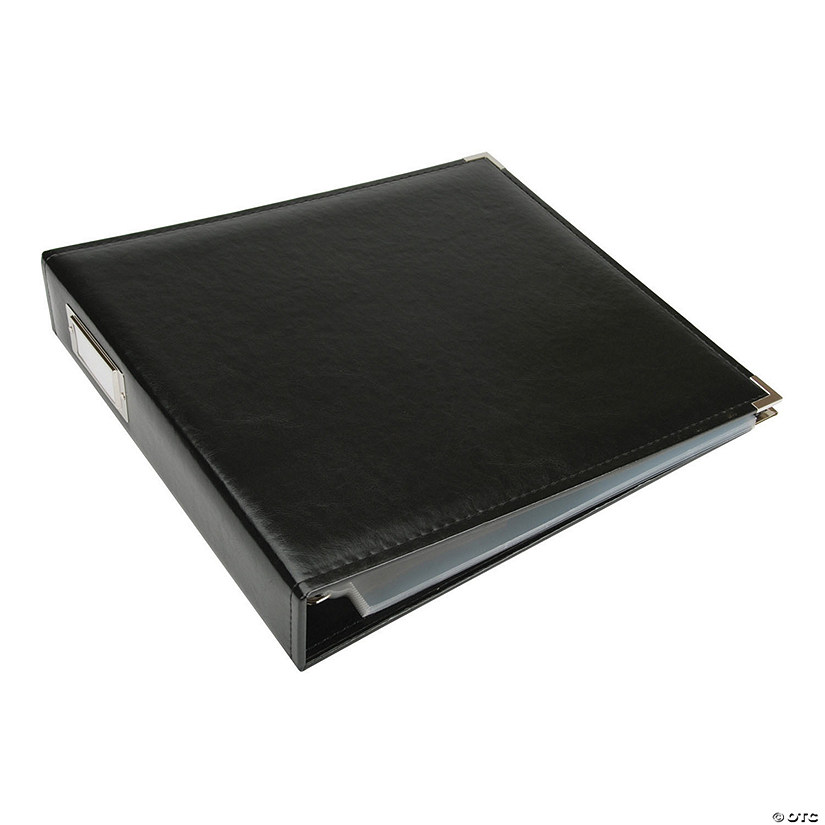 We R Classic Leather D-Ring Album 12"X12"-Black Image