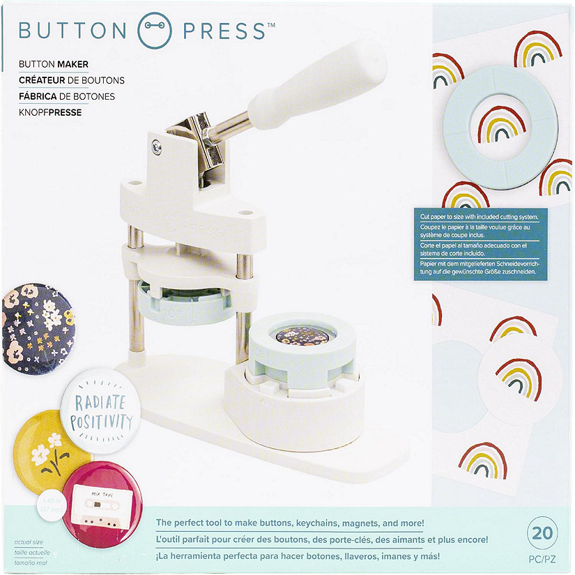 We R Memory Keepers Button Press Kit-20 Pieces Image