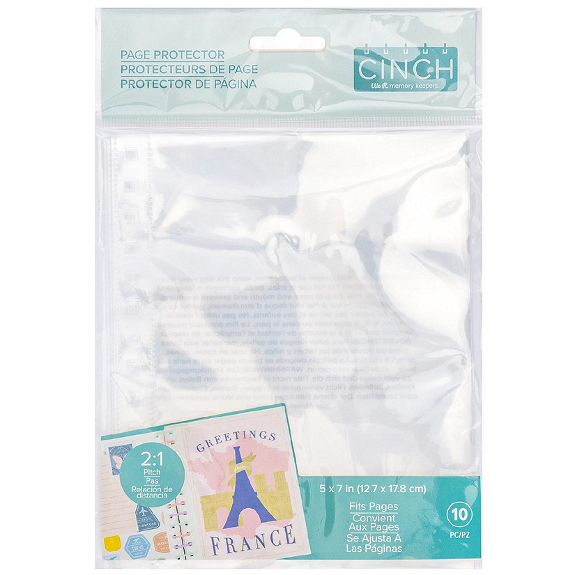 We R Memory Keepers Cinch Page Protectors 5"X7"-10/Pkg Image