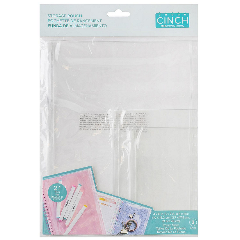 We R Memory Keepers Cinch Storage Pouch-3 Pieces Image