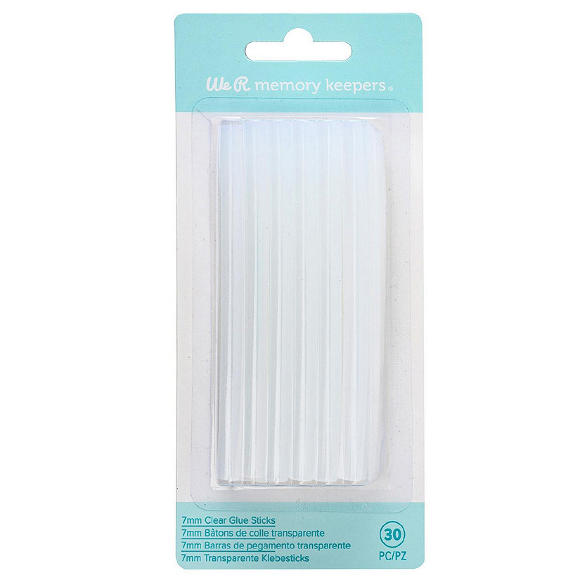 We R Memory Keepers Creative Flow Hot Glue Sticks 30/Pkg-Clear Image