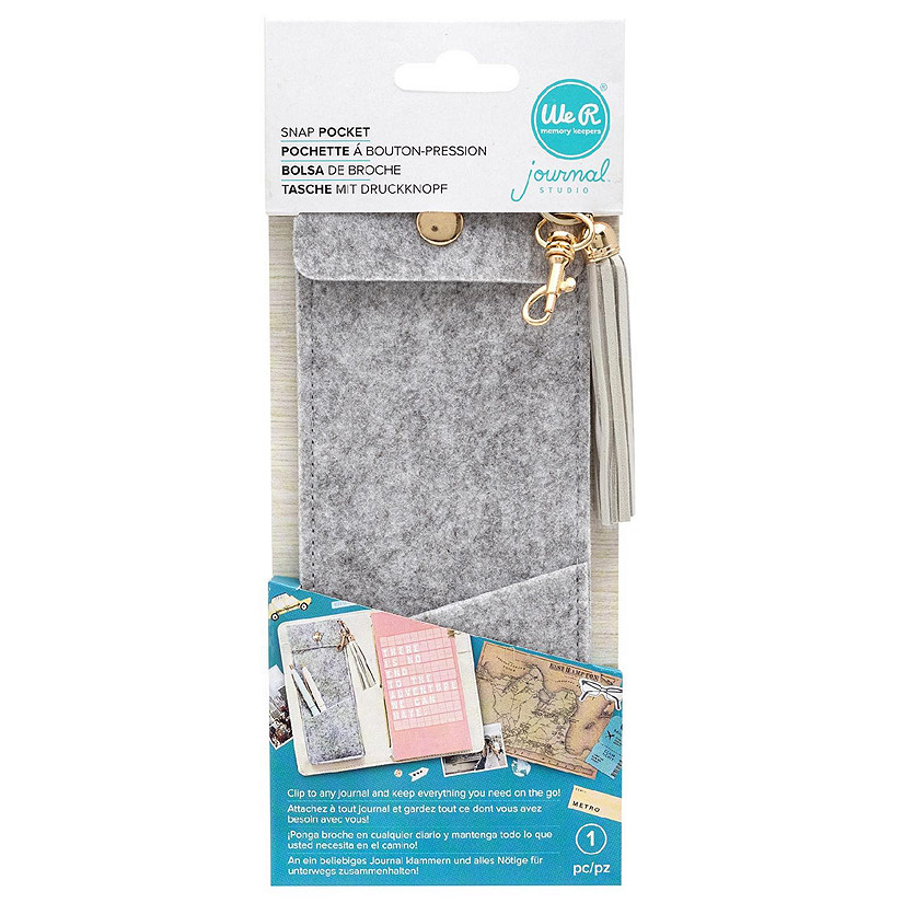 We R Memory Keepers Journal Felt Snap Pocket Image