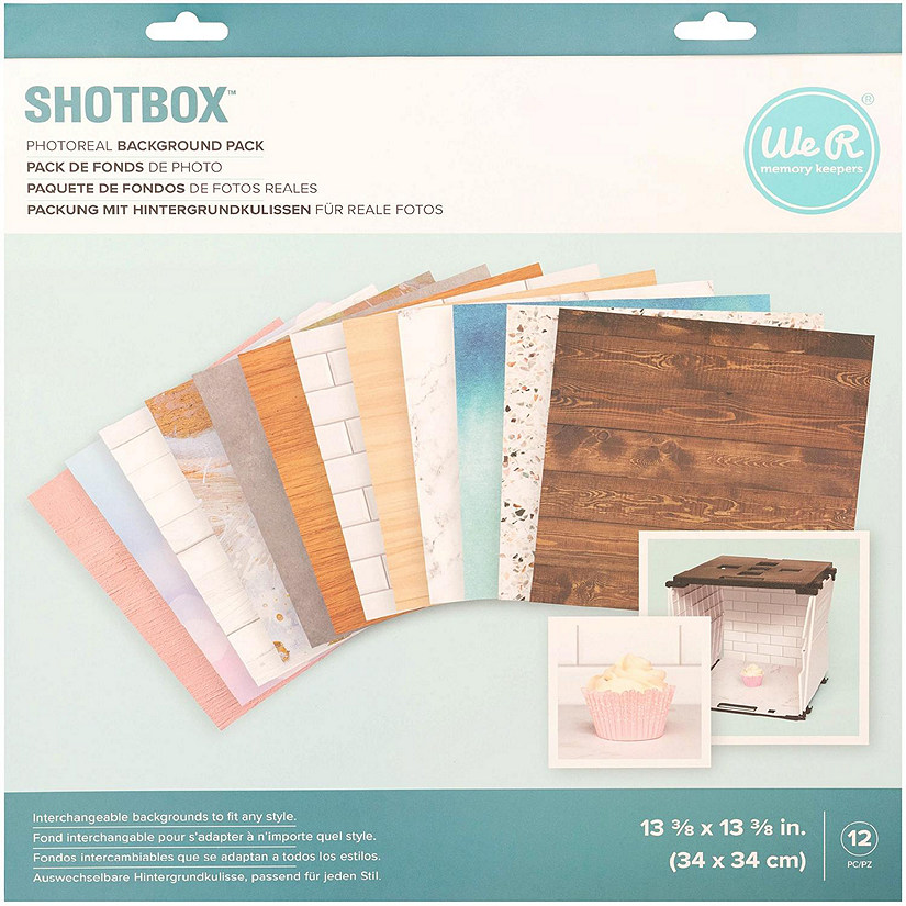 We R Memory Keepers ShotBox Background 12/Sheets-Photoreal Image
