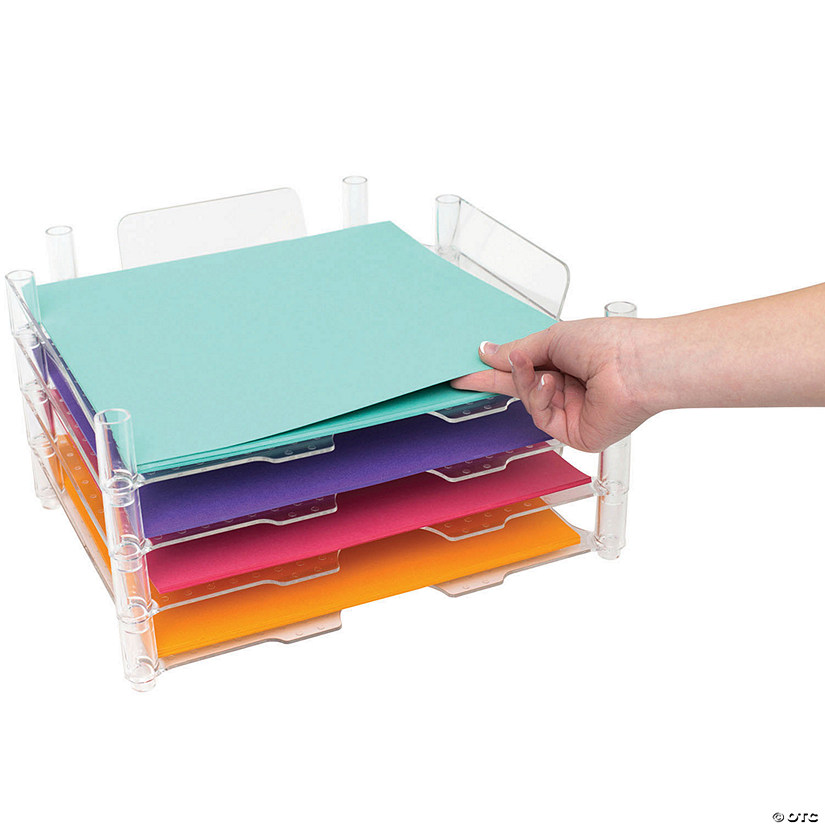 We R Memory Keepers Stackable Acrylic Paper Trays - 4/Pkg Image