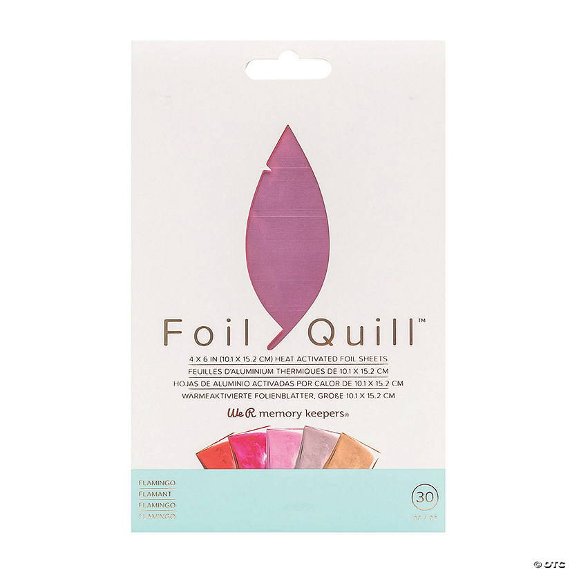We R Memory Keepers<sup>&#174;</sup> Flamingo Pink Foil Quill&#8482; Sheets Image