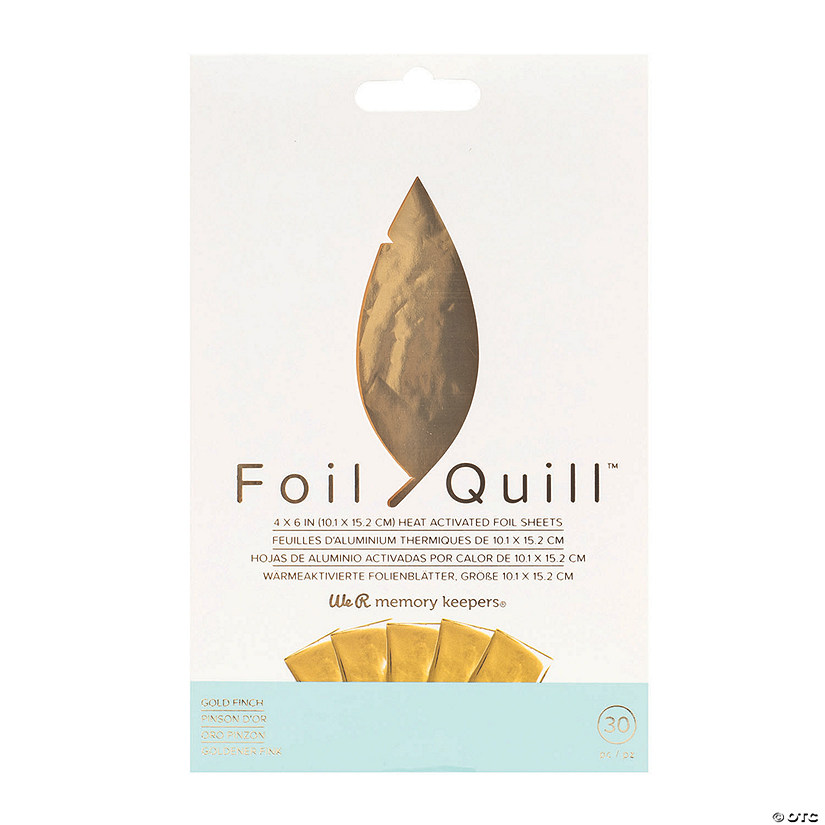We R Memory Keepers<sup>&#174;</sup> Foil Quill&#8482; Sheets - Gold Finch Image