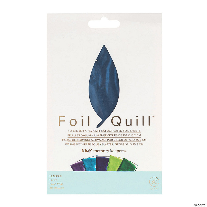 We R Memory Keepers<sup>&#174;</sup> Foil Quill&#8482; Sheets - Peacock Image