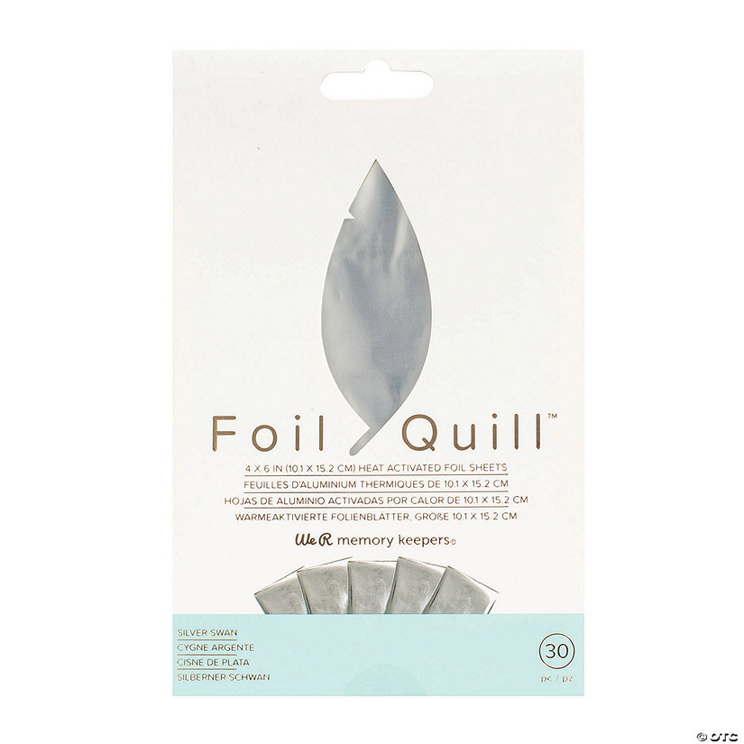 We R Memory Keepers<sup>&#174;</sup> Foil Quill&#8482; Sheets - Silver Swan Image