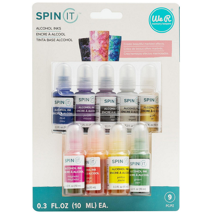 We R Spin It Alcohol Ink 9/Pkg-Rainbow Image