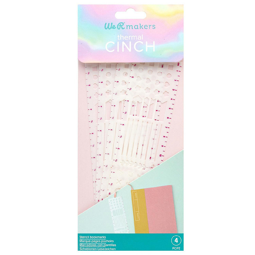 We R Thermal Cinch Bookmarks 6/Pkg-Stencils Image